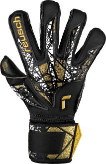 Reusch Attrakt Gold X Evolution Cut Finger Support 5470950 7740 weiss schwarz gold front